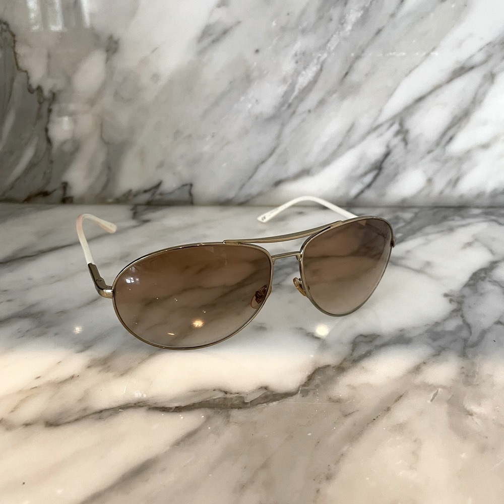 Gucci Gold Aviator Sunglasses